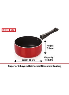 Nirlon Nirlon Non-Stick Dishwahser Safe Aluminium 5 Piece Kitchen Essential Set Offer with Steel Lid  - Image 3