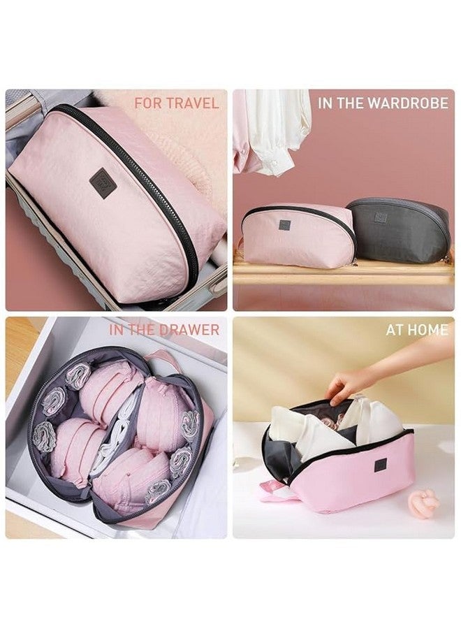 crewla Bra Underwear Organizer for Travel Underwear Storage Bag Travel Lingerie Pouch Portable Bra Organizer Waterpoof Utility Storage Bag for Clothing, Women Portable Cosmetic Stuff Washing Bag - Multi color - Image 5