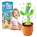 Qularlans Baby Toys Dancing Talking Cactus for Easter Basket Stuffers Interactive Boys Girls Funny Gifts for Infants 618 Months Volume Adjustable Mimicking Singing Repeating Light Up Toy for Toddlers - Image 3