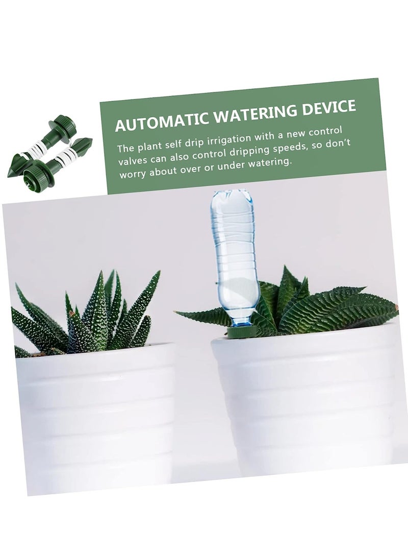 KASTWAVE Plant Self Watering Spikes Devices, Adjustable Plant Watering Devices, Drip Irrigation System with Slow Release Control Valve Switch - for Outdoor Indoor Plants Use (6 Pcs) - Image 2
