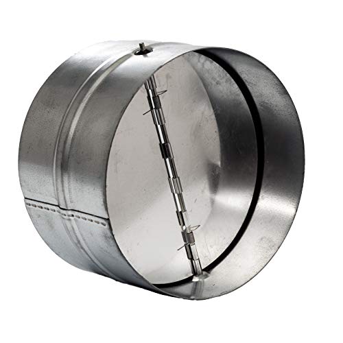 Vent Systems أنظمة التهوية 6 بوصة مصيدة عكسية – مصراع مجرى هواء من الصلب المجلفن مع غطاء نابض ثقيل وختم مطاطي – حاجز تدفق هواء أحادي الاتجاه للتدفئة والتبريد وأنظمة العادم - Image 1