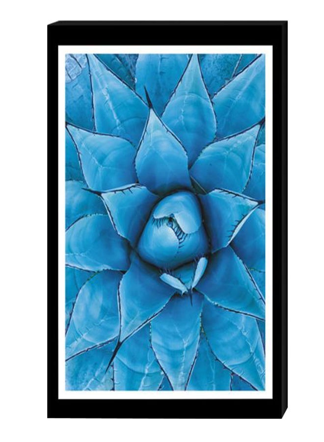 RYN Modern Wall Decor Painting With Inner Frame Blue/Black/White 40 x 60centimeter - Image 2