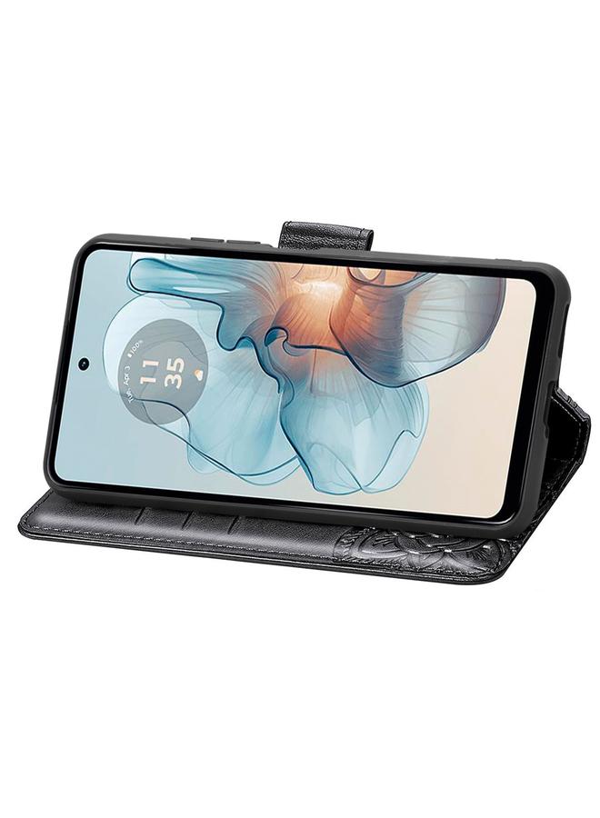 erorex Case For Motorola Moto G24 Power Butterfly Love Flower Embossed Leather Phone Case - Image 4