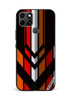Protective Case Cover For Infinix Smart 6 Abstract Design Multicolour