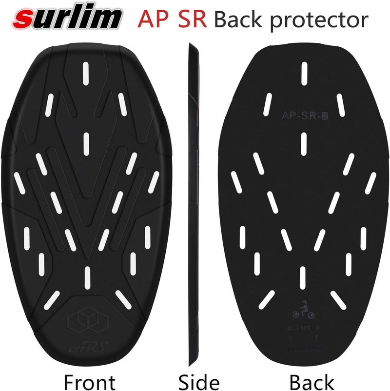surlim SR Back Protector CE Armor Motorcycle Jackets Back Pads Insert - Image 4