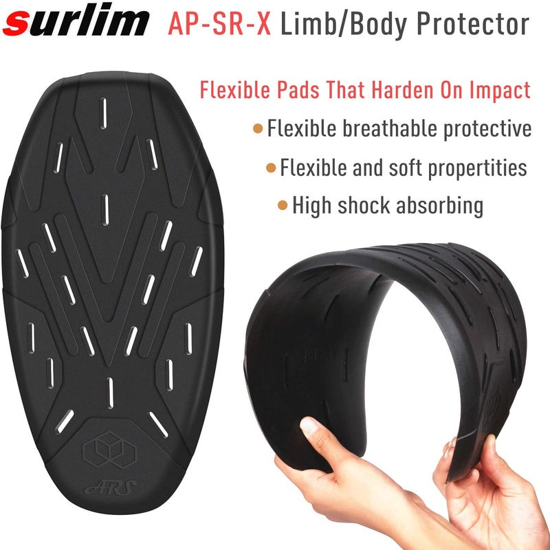 surlim SR Back Protector CE Armor Motorcycle Jackets Back Pads Insert - Image 1