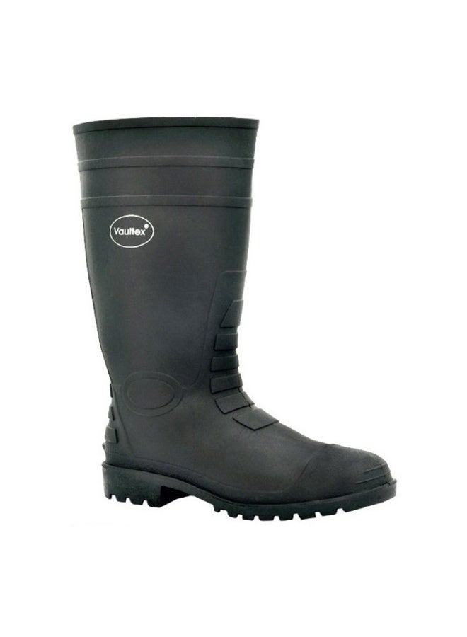 Vaultex RBT PVC Steel Toe Safety Gumboots - Black, 43 - Image 1