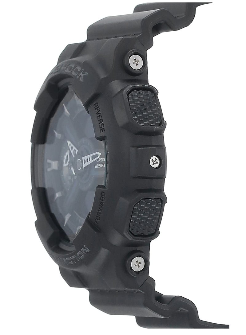 Shock G Shock Casio Watch for Men Analog-Digital World Time Black Dial GA-110-1B - Image 5