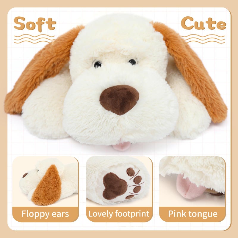 MorisMos Giant Dog Stuffed Animals 31inch Large Dog Plush Soft Big Puppy Pillow Toy Gifts for Kids Girls Boys White - Image 3