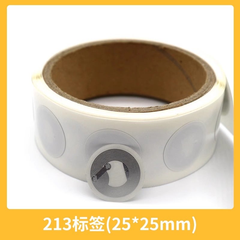 Ntag215 Coin Card Nfc Card Radio Frequency Card Nfc White Card Nfc Chip Sticker Automatically Connects To Wifi To Play Music - Image 1