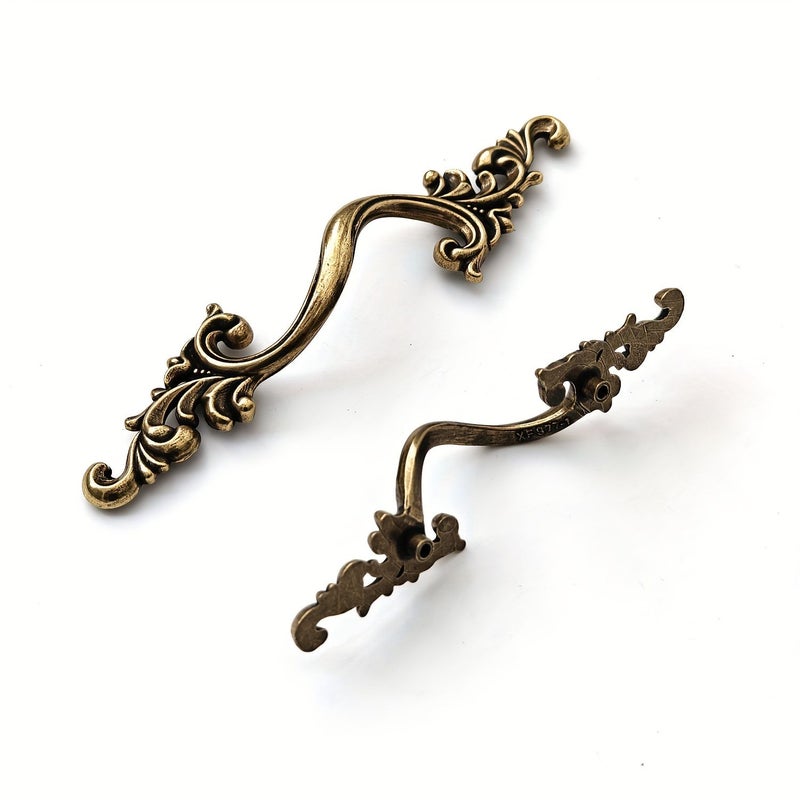 2Pcs Distressed Silvery Metal Drawer Handles With Spacing Of Holes 64mm Cabinet Knobs For Wardrobes Nightstands Dressers Storage Boxes Decorative Boxes Includes Screws For Easy Installation Sturdy And Durable - Image 5