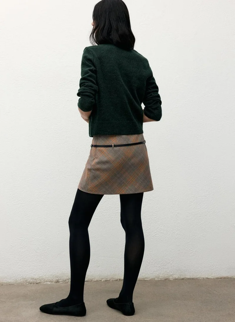 MANGO Knitted button cardigan