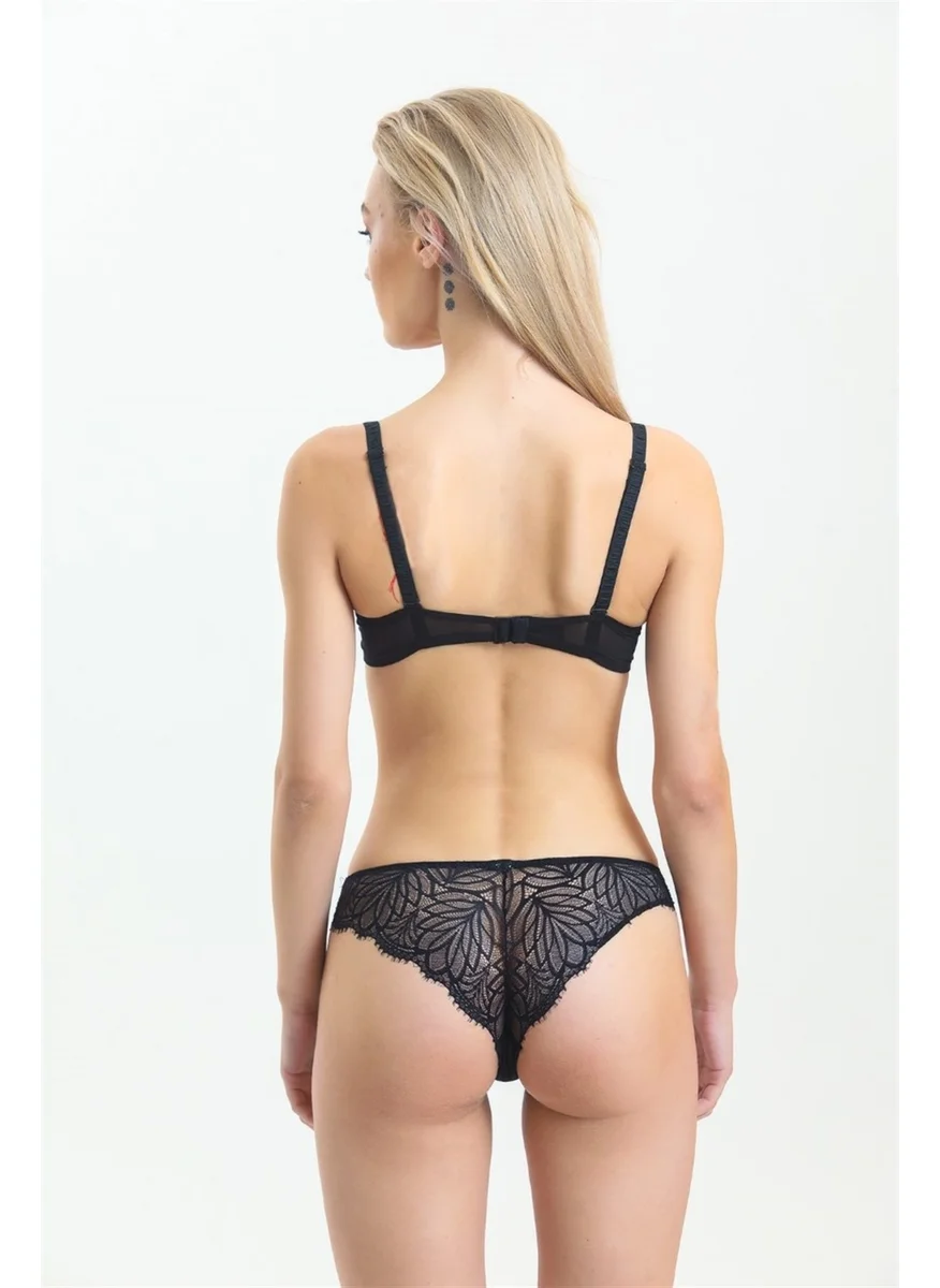 Magic Form 2285 Women's Black Hollow Lace Bra