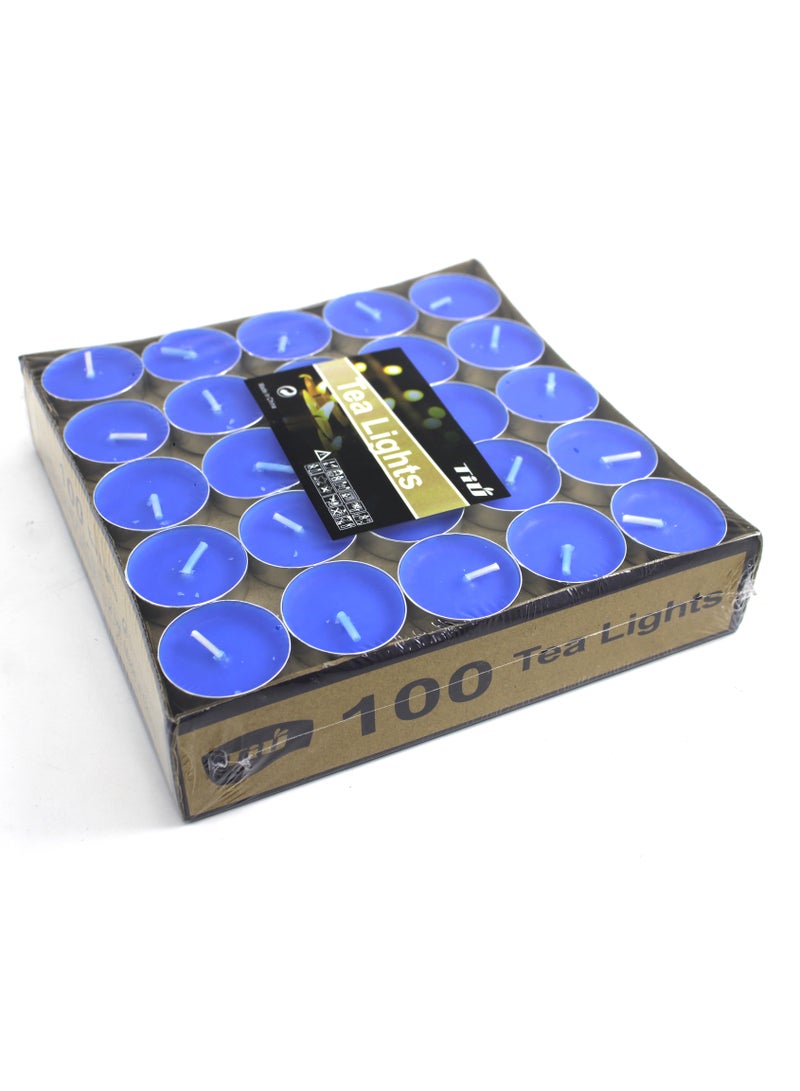 AL QADAH Tea Light Candles 5.6g 100Pcs Box Assorted Colors Long Lasting Smokeless Unscented Dripless Decorative Candles for Home Parties Weddings & Events - Image 1
