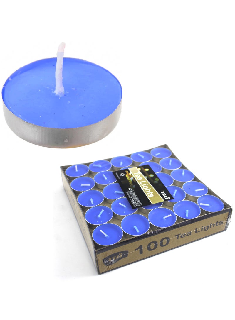 AL QADAH Tea Light Candles 5.6g 100Pcs Box Assorted Colors Long Lasting Smokeless Unscented Dripless Decorative Candles for Home Parties Weddings & Events - Image 3
