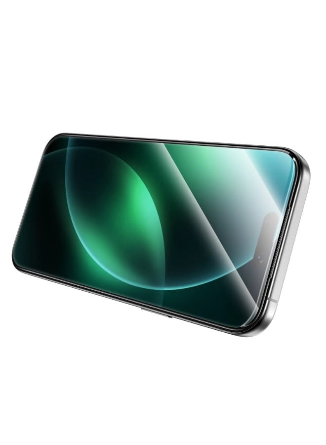 GREEN LION iPhone 17 Pro max Screen Protector Diego Pet HD/ Shockproof & Clear view/ 9H Tempered Glass/ Anti Fingerprints/ Easy installation frame - Clear - Image 4