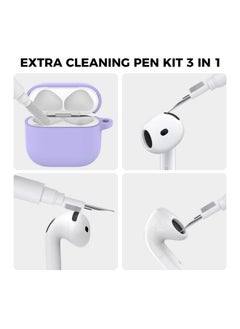 Ahastyle AhaStyle AirPods 4 Case Cover (2024) with Cleaning Kit Soft Silicone AirPods 4th Generation Case Full Body Shockproof Cover Skin for Apple AirPods 4 Support USB-C Charging Case and Wireless Charging  - Image 4