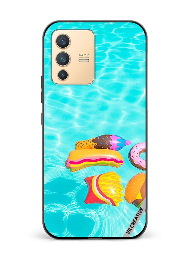 VR CREATIVE Protective Case Cover For Vivo V23 5G Food Chill Design Multicolour - Image 1