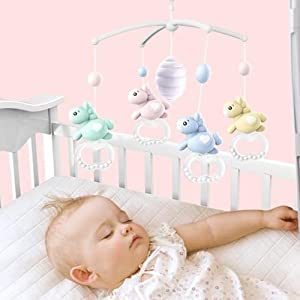Afunta 35 Inch Baby Mobile For Crib  Adjustable Screw Crib Mobile Arm With Music Box Holder  Crib Mobile For Baby Girl Nursery Decor - Image 4