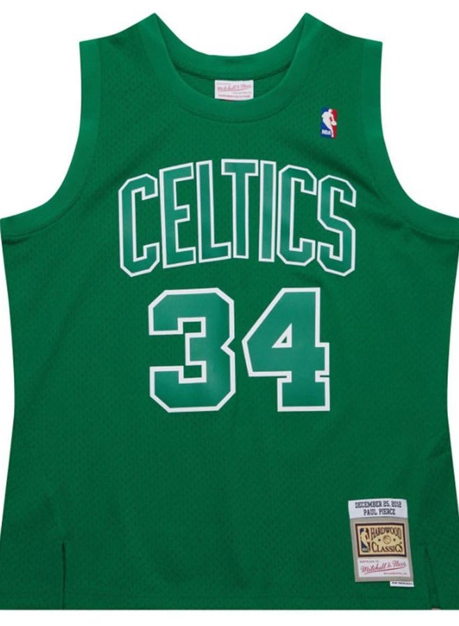 Mitchell & Ness Paul Pierce Boston Celtics Christmas Day 2012 Mens Swingman Jersey (US, Alpha, Large, Regular, Regular, Polyester) Green - Image 1