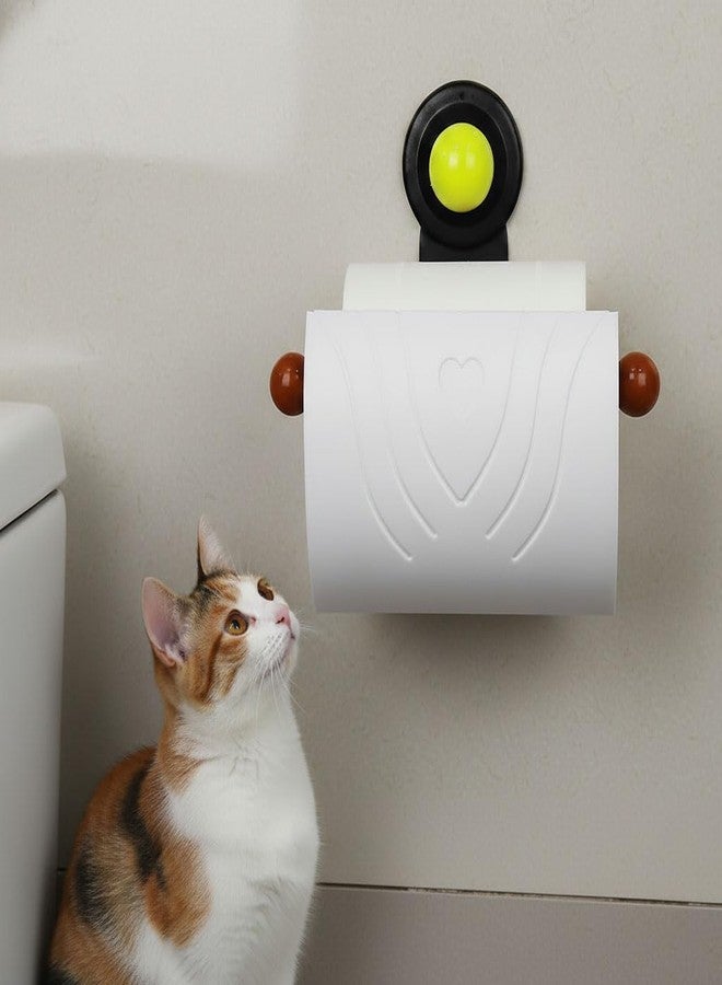 Zoravell Cat & Dog Proof Toilet Paper Holder,Toilet Paper Protector Cover, Pet-Proof TP Guard Armor, TP Roll Holders,Prevents Pulling and Chewing (White) - Image 1