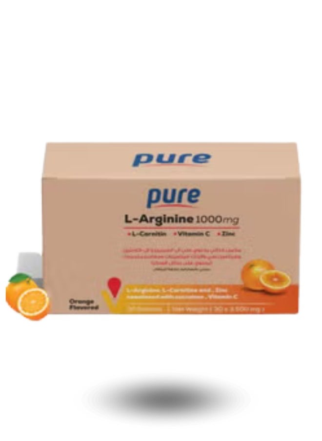 Pharma pure - Pure L - Arginine 1000mg 30 sachet - Image 1