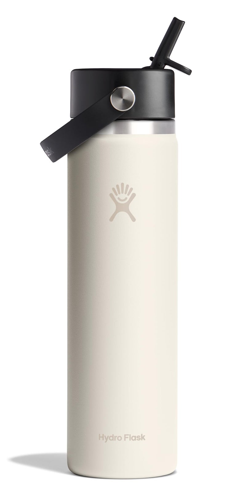 Hydro Flask 24 Oz Wide Mouth Flex Straw Cap Ivory - Image 1
