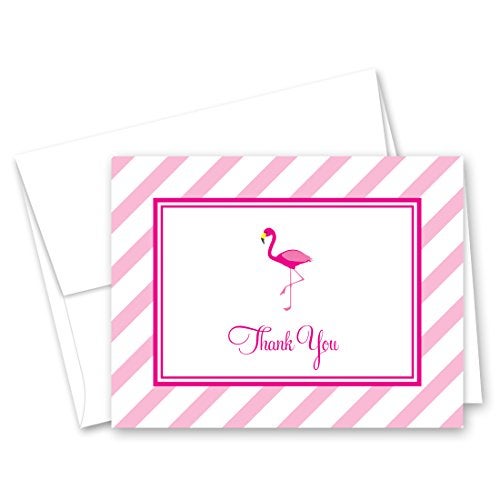 MyExpression.com 50 Hot Pink Flamingo Thank You Cards - Image 4