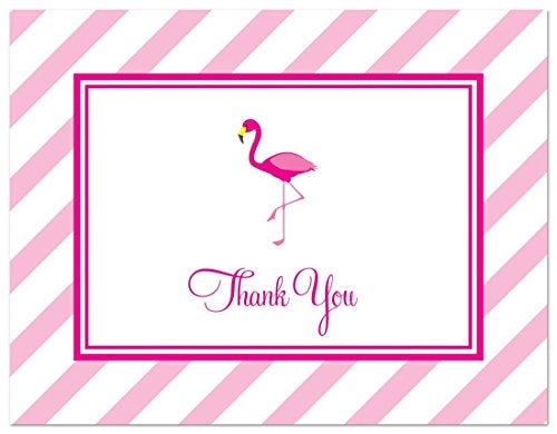 MyExpression.com 50 Hot Pink Flamingo Thank You Cards - Image 3