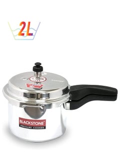 BLACKSTONE Pressure Cooker, Aluminum Pressure cooker for Kitchen with Outer Lid 2.0Ltr  - Image 1