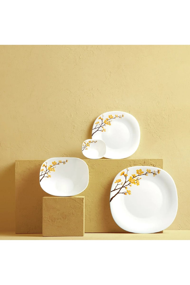 لاوبالا طقم عشاء LaOpala Quadra - 26 قطعة، أبيض سمرتايد: سيمفونية من الأناقة والبساطة | مجموعة تقديم آمنة للاستخدام في الميكروويف وغسالة الأطباق | طقم عشاء للوجبات العائلية - Image 1