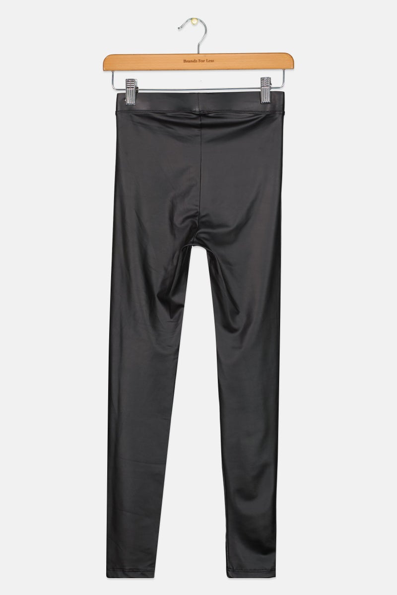 Bershka سروال ليغينغز أسود للفتيات الصغيرات - Image 3