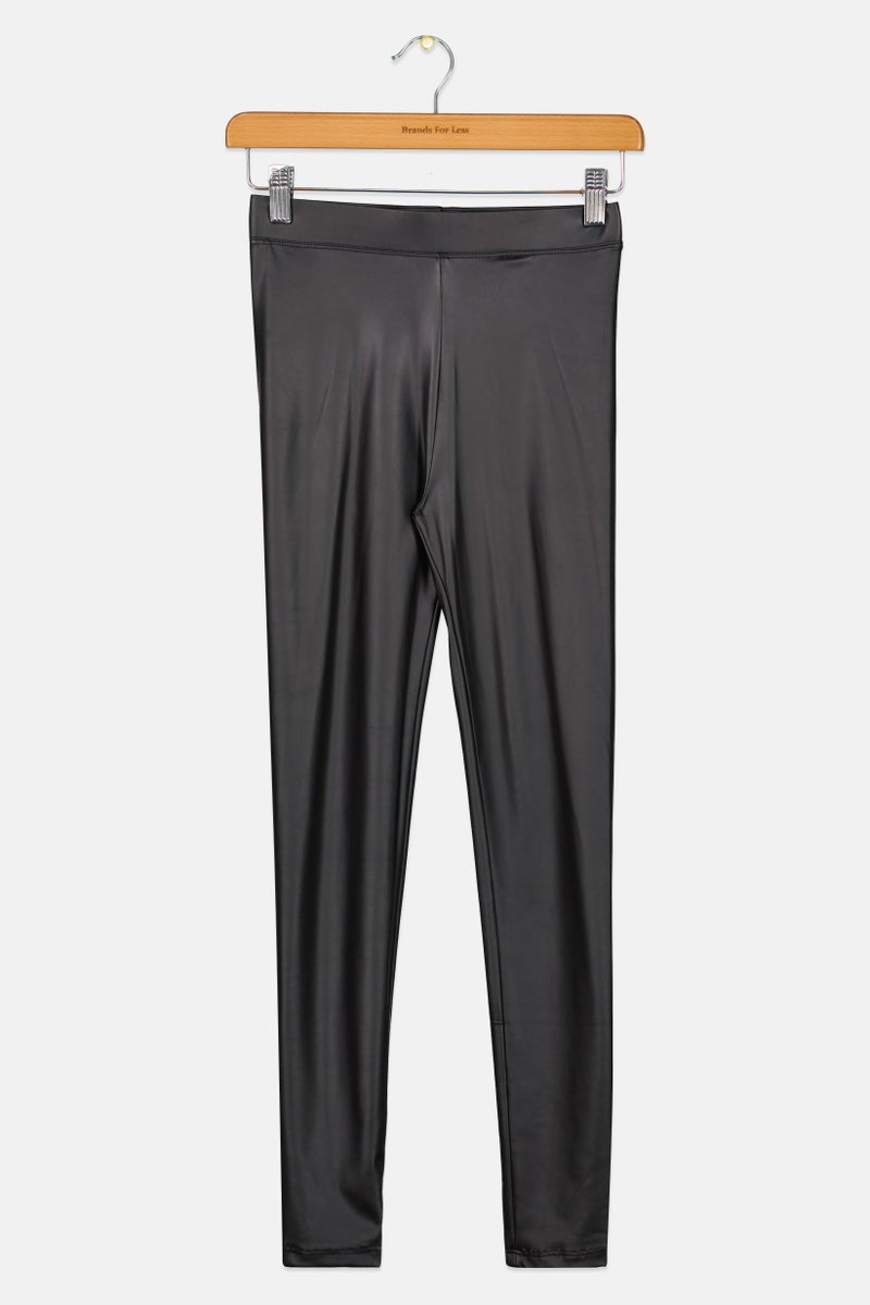 Bershka سروال ليغينغز أسود للفتيات الصغيرات - Image 2