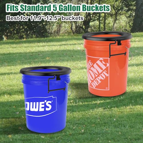 PAHTTO Bucket Toilet Seat, Portable Toilet Seat for 5 Gal Buckets, Camping Seat for Pail, Snap-on Bucket Seat for Outdoor, Camping, Hiking, Emergency, Car, Boat, RV Travel (Bucket Not Included) - Image 3