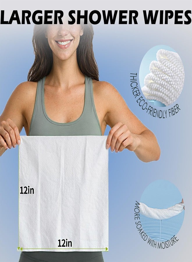MS.DORYA XXL Body Wipes for Adults Bathing No Rinse - 12" x 12" Dual-sided Shower Wipes for Men & Women, Unscented Biodegradable Large Body Cleansing Wipes,Individually Wrapped 20 Pack, Travel Essentials - Image 3