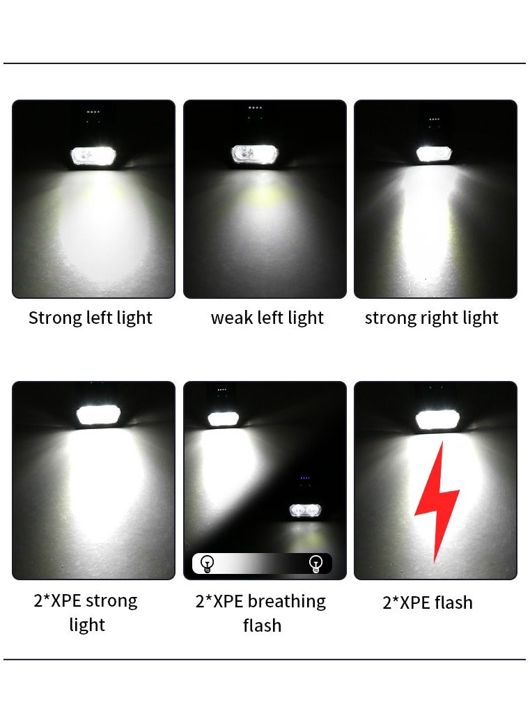 ZONIX Bike Light - 6-Mode Dual XPE LED (Floodlight + Spotlight), Type-C Fast Charging, IPX4 Waterproof, 58g Ultra-Light, Tool-Free Cycling Mount & Flashlight for Cycling, Hiking, Camping & Emergencies  - Image 4