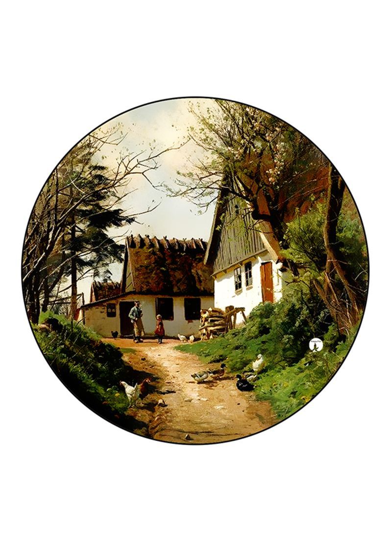 RKN Vintage Art Printed Fridge Magnet Multicolour - Image 1