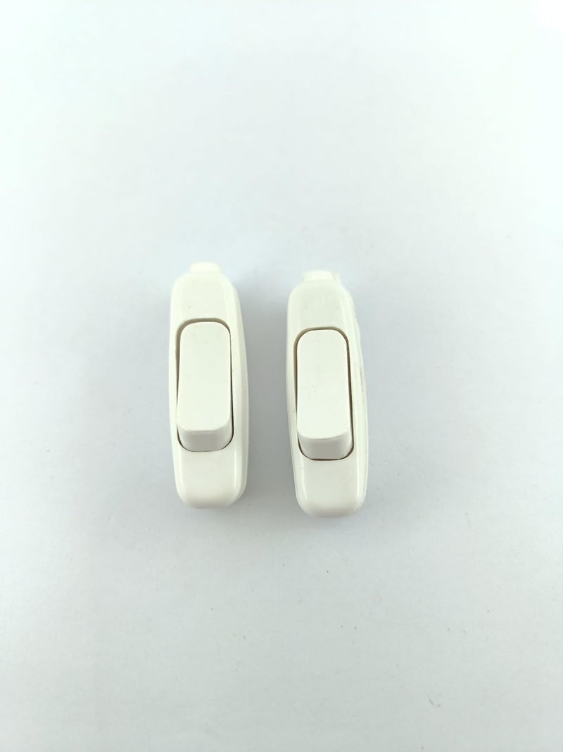 Advancedestore Heavy Duty One Way Switch for Inductive Loads | (Pack Of 2) Durable Electrical Switch for Motors, Fans & Appliances | White 1-Way Switch - Image 1