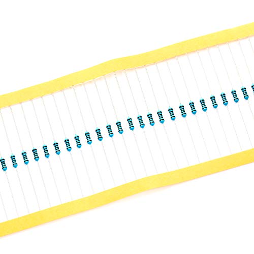 Chanzon 100pcs 1K 1000 Ω ohm Resistor 1/4W (0.25W) Metal Film Fixed Resistor 0.01 ±1% Tolerance 1KR MF Through Hole Resistors Current Limiting Rohs Certificated - Image 2
