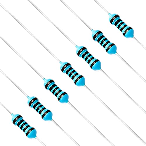 Chanzon 100pcs 1K 1000 Ω ohm Resistor 1/4W (0.25W) Metal Film Fixed Resistor 0.01 ±1% Tolerance 1KR MF Through Hole Resistors Current Limiting Rohs Certificated - Image 1