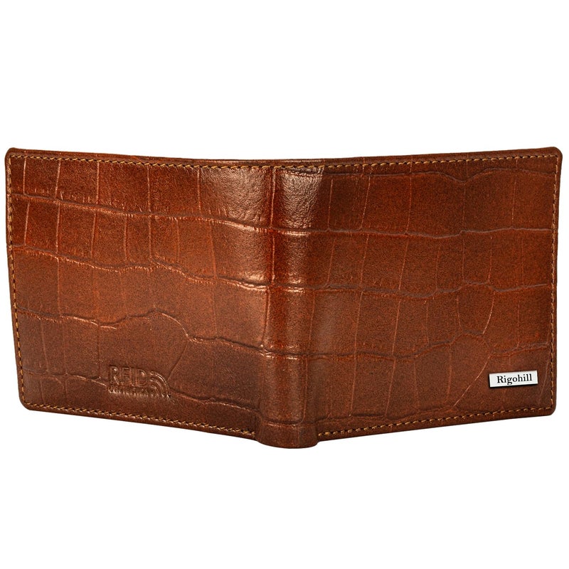 Rigohill Madrid Rust RFID Blocking Leather Wallet for Men | Wallets Men Leather - Image 4