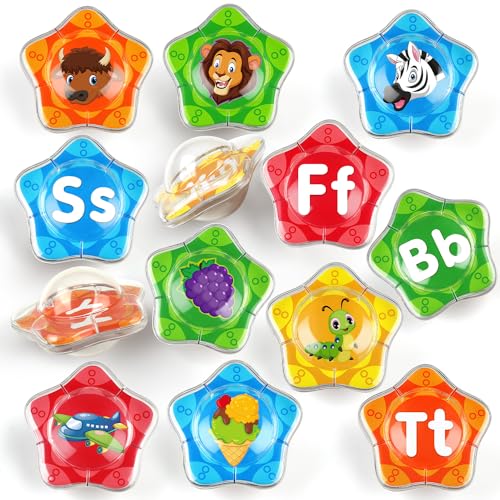 Coogam Starfish Floating Bath Toys, 26pcs Bathtub Alphabet Letters Set, Montessori Educational Water Pool Toy Learning Activities Shower Toy Gift for Preschool Years Old Toddlers - Image 1
