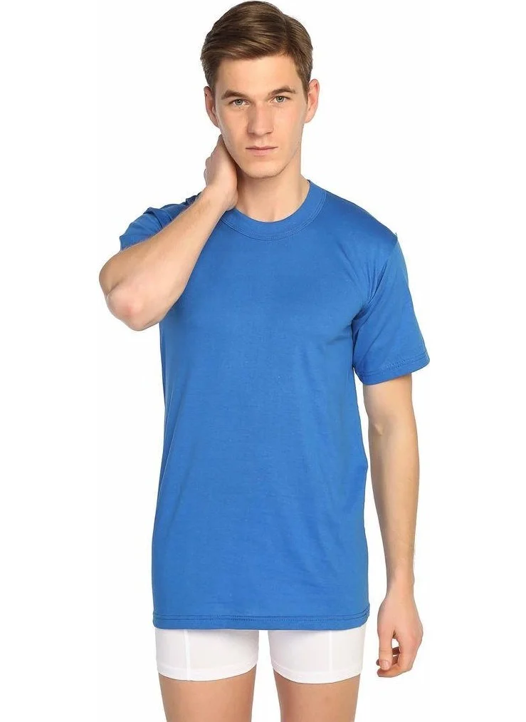 Seher Yıldızı Morning Star 12 Pieces Morning Star Men's Combed Cotton O Neck Colorful