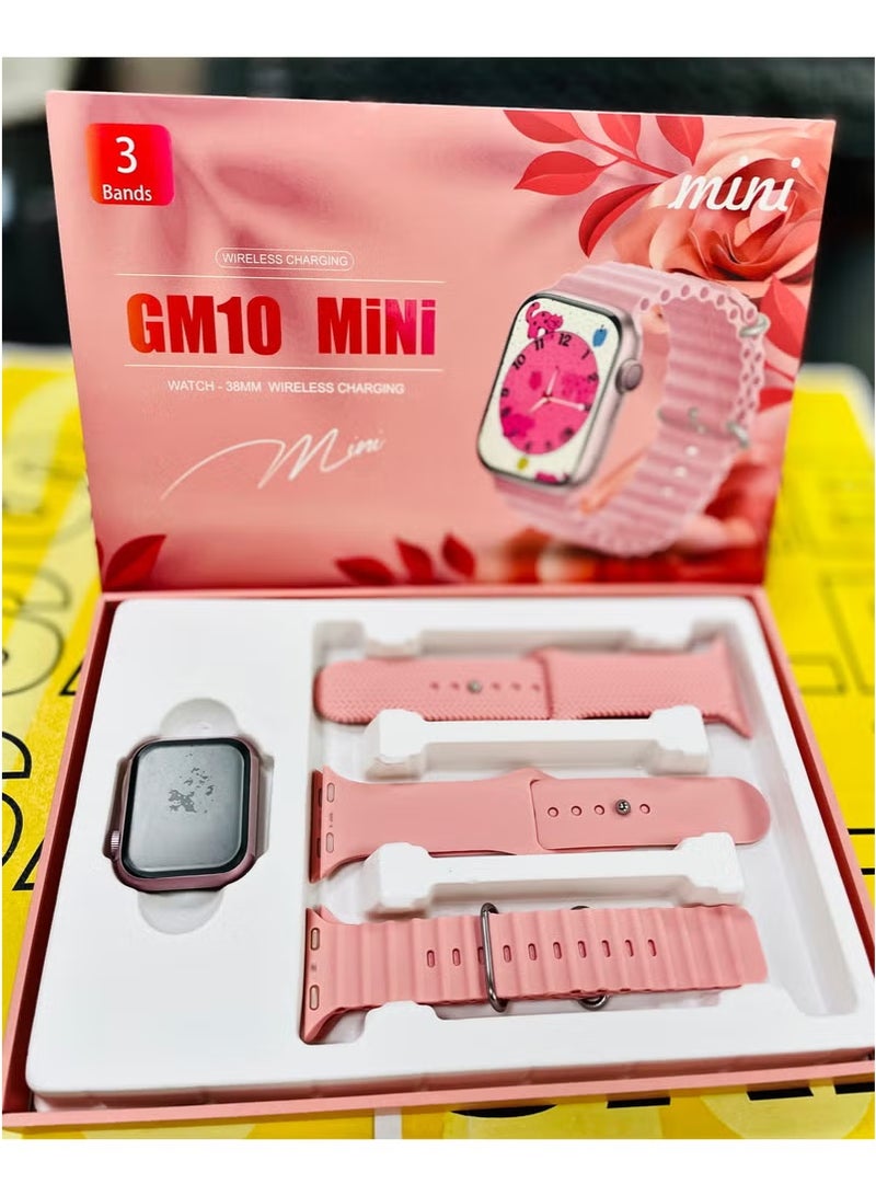 Mini 3 Straps Smart Watch Series 8 Touch Color Screen Bluetooth Calling Health and Sports Smartwatch - Image 1