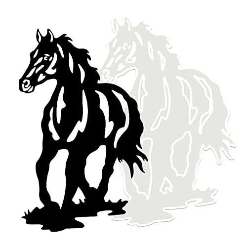 MUFUN Horse Resin Silicone Mold - Epoxy Casting for Wall Hanging Decoration, DIY Handmade Art Gift - Image 1