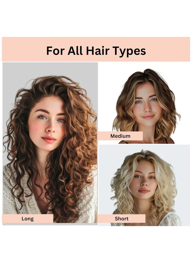 ELAUR 24Pcs Jumbo and Large Hair Rollers Set, 12 Pieces Self Grip Holding Hair Rollers Curlers 55 mm, 45 mm & 12 Pcs Premium Metal Rust-Resistant Soft Clips for Salon Barber Hairdressing Hair Styling - Image 3