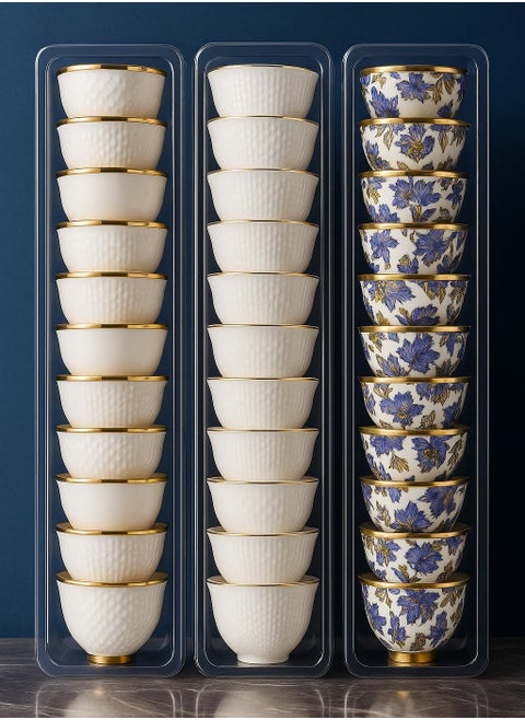 Luxury Set of 2 Transparent Organizers for Cups & Spoons – Elegant Design for Perfect Storage and Kitchen Style