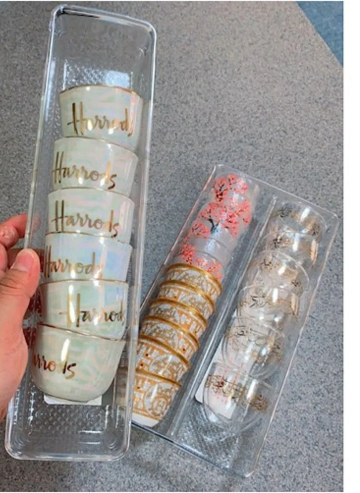 ALMUFARREJ - Set of 2 transparent cup and spoon organizers - Image 1