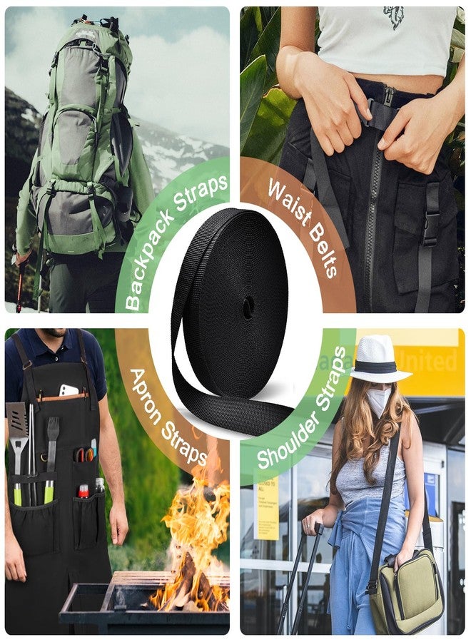 CooBigo Polypropylene Webbing Strap 3/4" Durable Poly Strapping 12 Yards 3/4 inch Wide Webbing Strap for Backbag,Pool Solar Cover,DIY Crafting,Pet Collar,Outdoor Gear - Image 5