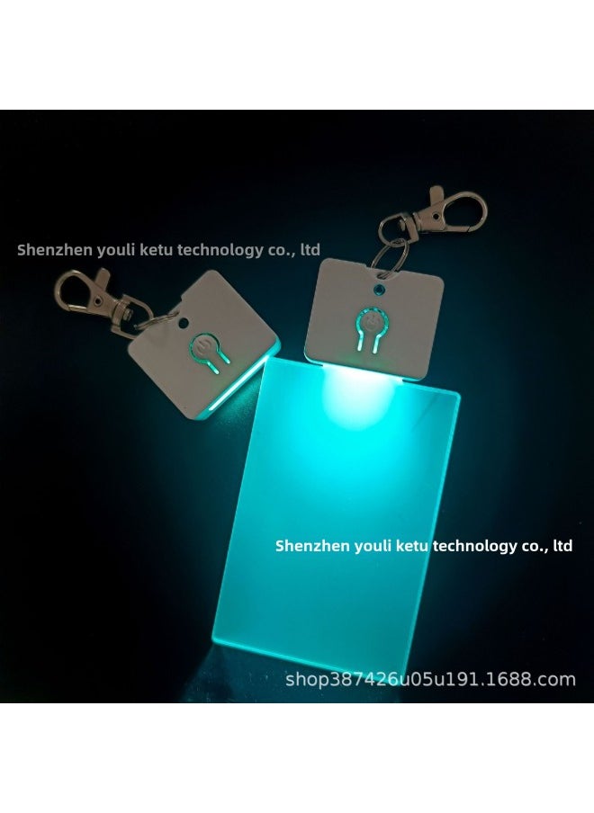 Generic Charging Keychain LED Light Colorful Light Source Key Decoration Independent Research And Development Direct Sales-Color:Second Generation-black Rechargeable Semi-finished Products (1 Lamp Bead, 55HA Battery)  - Image 3